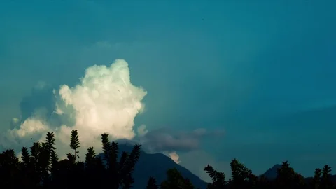 Mountain and Clouds Stock Footage 122137523