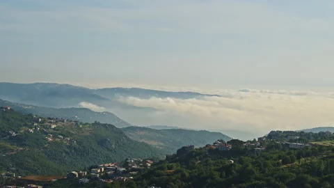 Mountain and Clouds Stock Footage 139917466