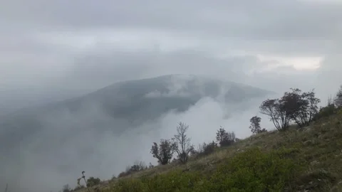 Mountain and clouds Stock Footage 169190844