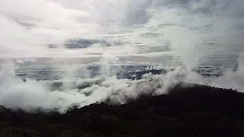 Mountain and clouds Stock Footage 253557542