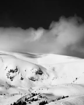 Mountain and clouds Foto stock