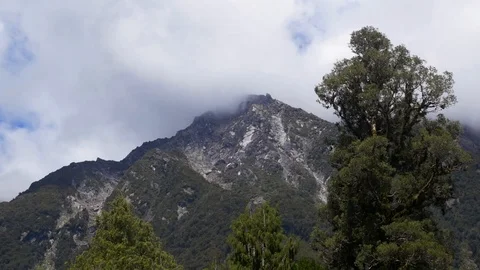 Mountain and Clouds Timelapse Stock Footage 111430018