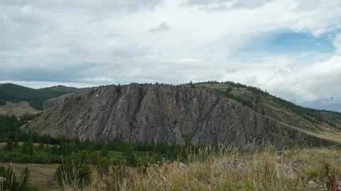 Mountain and clouds view Stock Footage 163381942