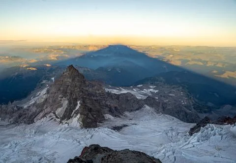 Mountain and its Shadow Stock Photos