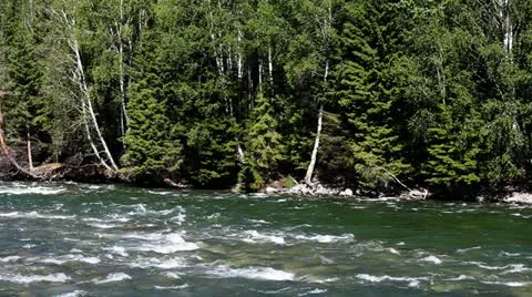 Mountain and lake Stock Footage 11679963