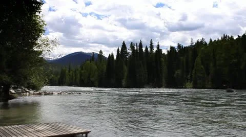 Mountain and lake Stock Footage 11680304