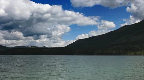 Mountain and lake Stock Footage 11681723