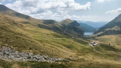 Mountain and Lake Stock Footage 231128987