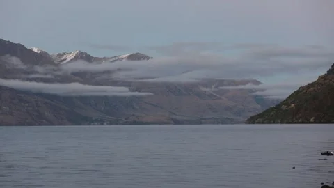 Mountain and lake landscape Stock Footage 280480960
