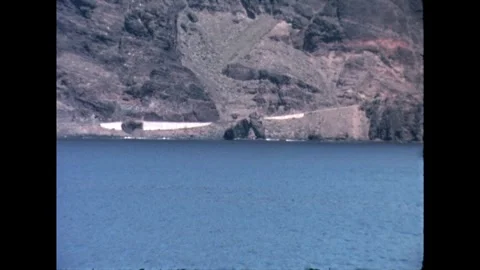 Mountain and Ocean View Stock Footage 278216938