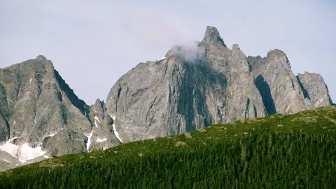 Mountain and passing landscape Stock Footage 315714089