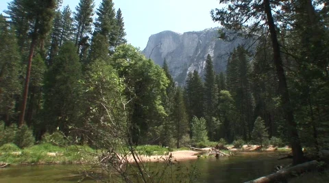 Mountain and river 2 Stock Footage 478935