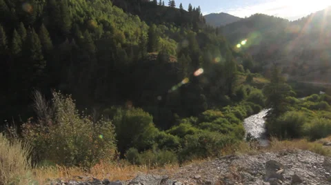 Mountain and River Stock Footage 27815718