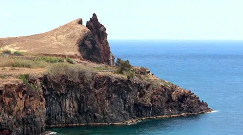 The mountain and rocks by the sea Stock Footage 27288046