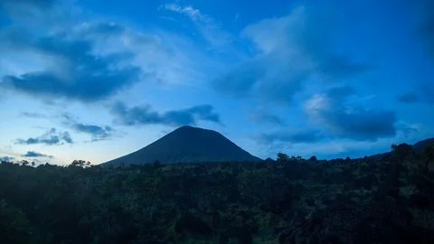 Mountain and Sky Timelapse Day to Night, Stars Stock Footage 106486207