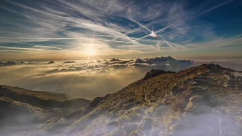Mountain and sunrise Stock Footage 279862571