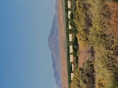 Mountain and train Stock Photos