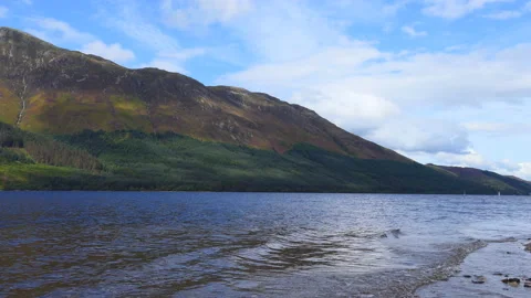 A mountain and a tranquil lake. Stock Footage 112683947