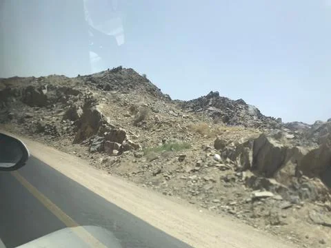 The mountain area view Stock Photos