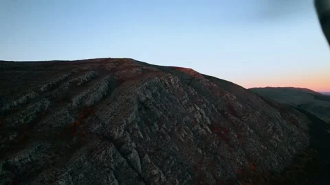 Mountain Autumn After Sunset Orbit Stock Footage 201740273