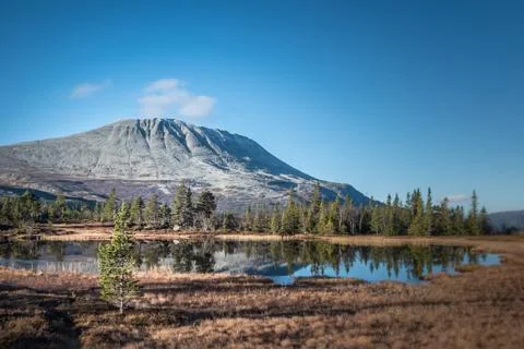Mountain autumn view Stock Photos