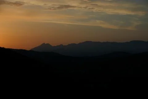 Mountain ayers in sunset Stock Photos
