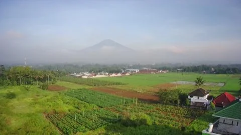 Mountain backdrop taken using a drone 스톡 사진