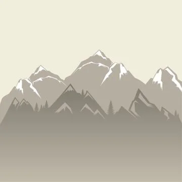 Mountain Background Stock Illustration