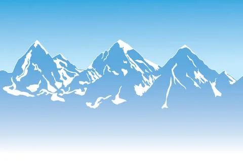 Mountain background Stock Illustration