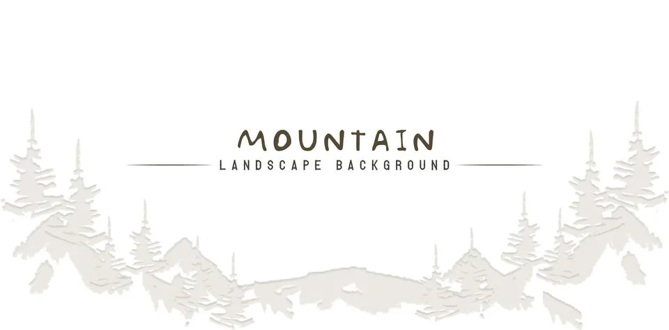 Mountain background Stock Illustration