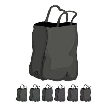Mountain bag camp cartoon vector graphic Stock Illustration