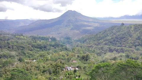 Mountain in bali 库存照片