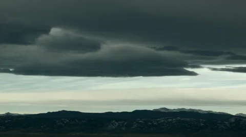 Mountain Banner Cloud Stock Footage 54758142