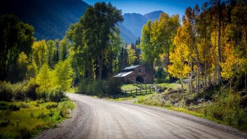 Mountain Barn Foto stock