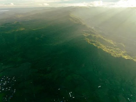 Mountain Base Fields Stock Photos