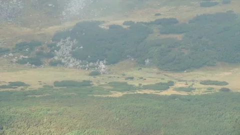 A mountain between clouds Stock Footage 71126762