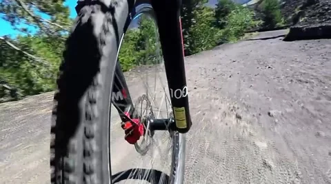 Mountain Bike in action Stock Footage 56182534