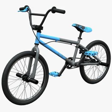 Mountain Bike BMX Mongoose Blue 3D Model