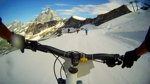Mountain Bike competition Stock Footage 27693384