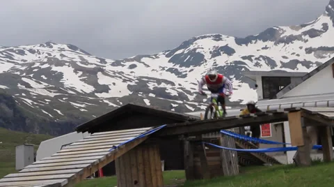 Mountain Bike competition Stock Footage 27694084