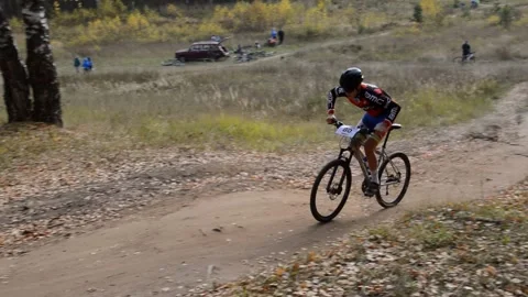 Mountain bike competitions Stock Footage 280330010