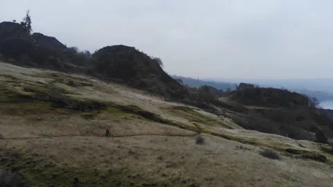 Mountain Bike Down the Trail 動画素材 150137685