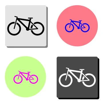 Mountain bike. flat vector icon Stock Illustration