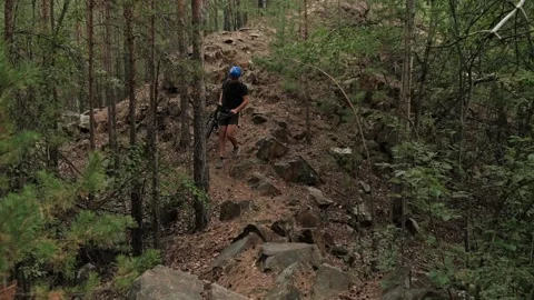 Mountain bike Video stock 248629479