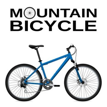 Mountain bike. Isolated object. Vector Image. Stock Illustration