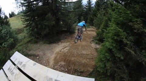 Mountain bike jump Stock Footage 25896799