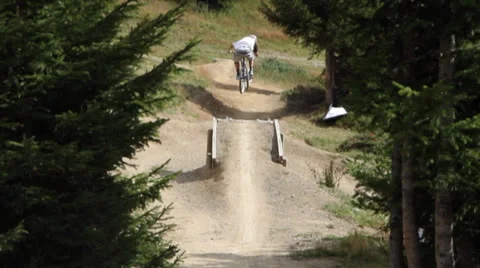 Mountain bike jump Stock Footage 25897552