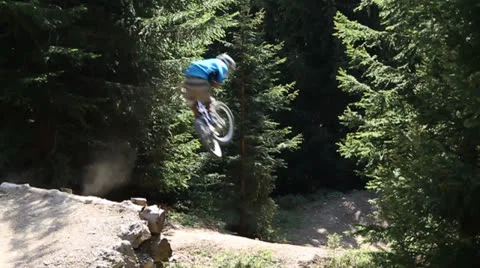 Mountain bike jump Stock Footage 25897695