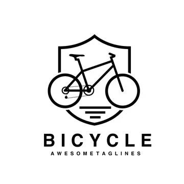 Mountain bike logo vector Stock Illustration