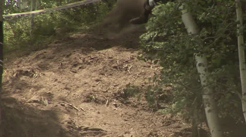 Mountain Bike Roll Video stock 27129836